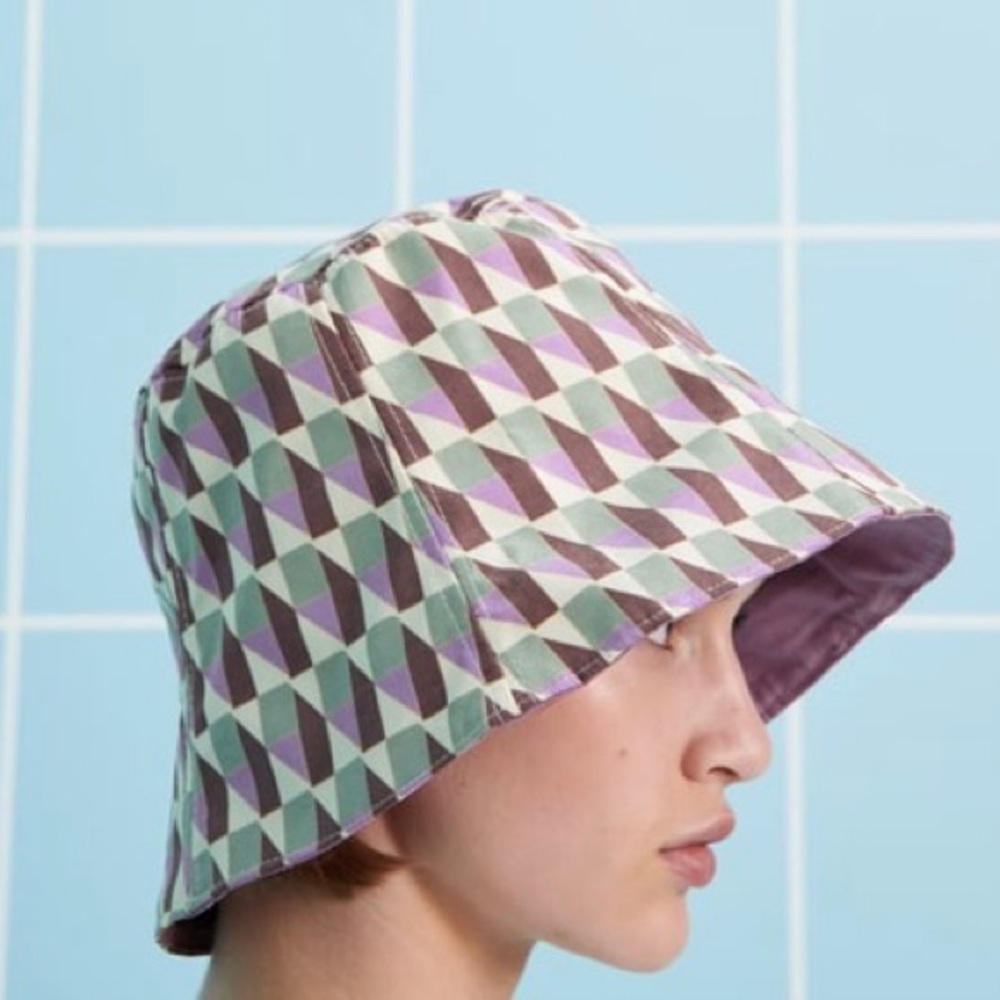 Zara Printed Bucket Hat - Mauve